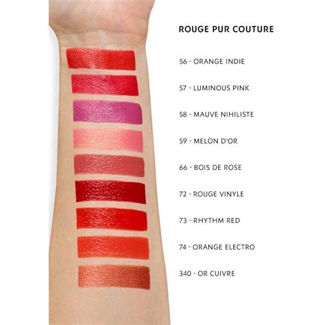 ysl rouge couture 72|ysl rouge pur couture shades.